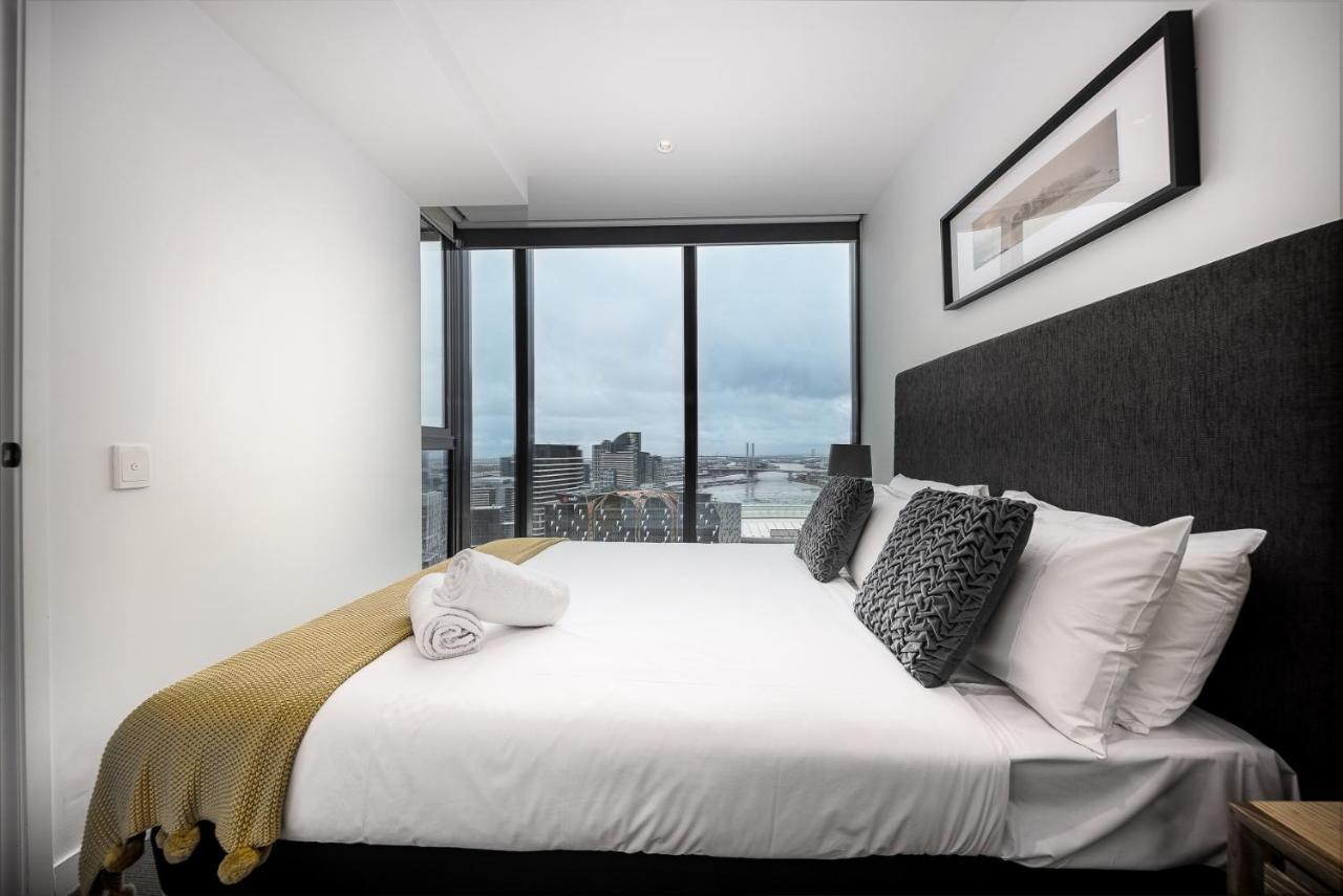 Hudson Sea View Apartments Southern Cross Station Cbd 멜번 객실 사진