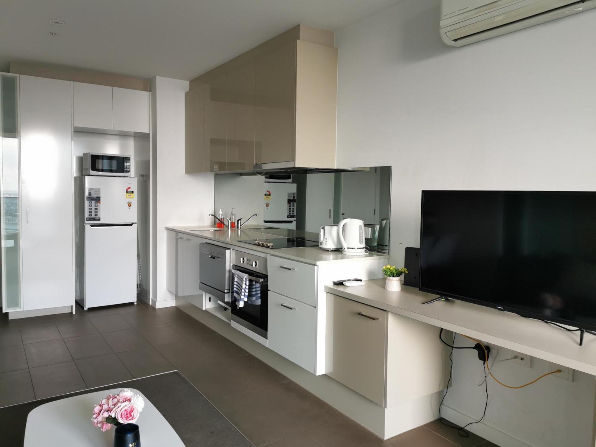 Hudson Sea View Apartments Southern Cross Station Cbd 멜번 객실 사진