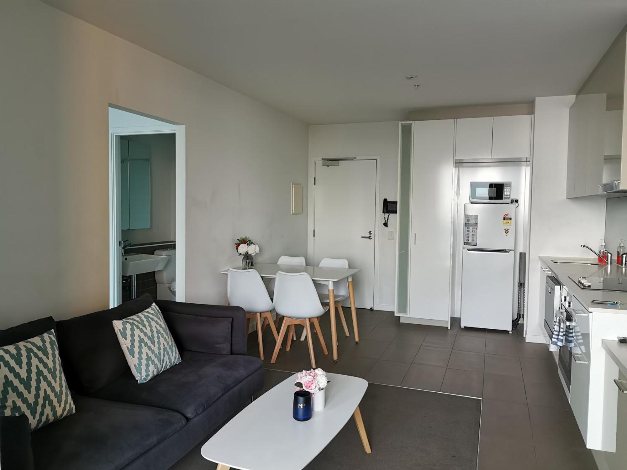 Hudson Sea View Apartments Southern Cross Station Cbd 멜번 객실 사진